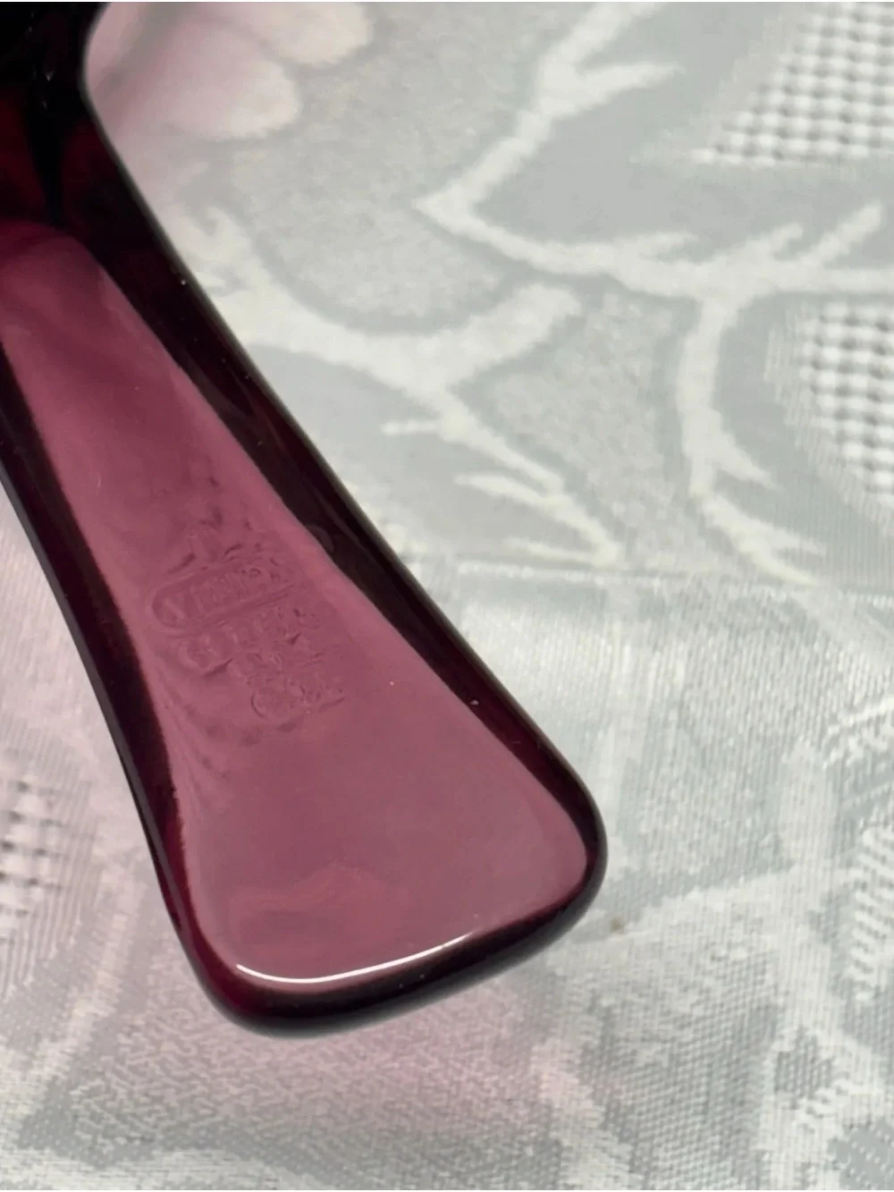 Vintage Corning Visions Cranberry 1L Saucepan Pot Glass Cookware USA